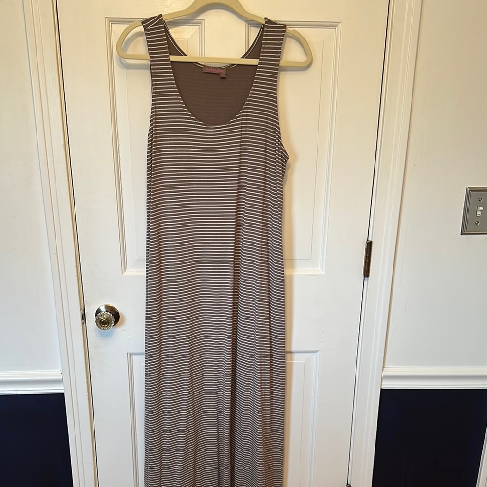 Fresh produce large Striped Sleeveless Maxi Dress